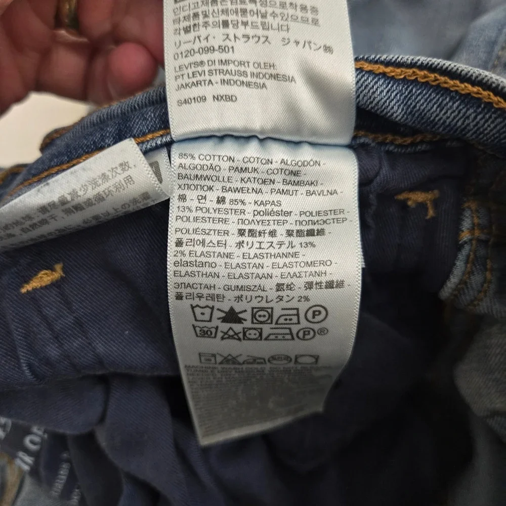 Levis Workwear Fit Jeans 36x31 Dark Wash Stretch Heavy‎ Utility Denim 505 Style